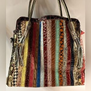 Multicolor Patchwork Tote Bag Y2K